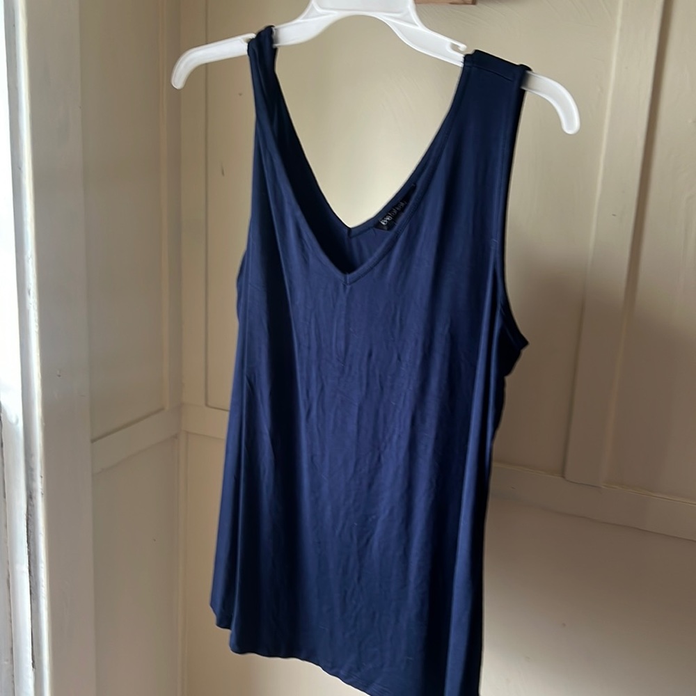 Long tall Sally V-neck sleeveless size large blue top